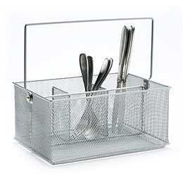 The Container Store > Silver Mesh Caddy