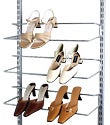 White elfa Easy Hang Shoe Rack