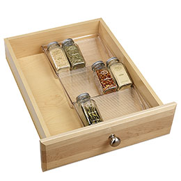 in drawer spice rack plans