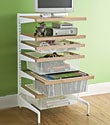 Birch & White elfa d&eacute;cor freestanding Entertainment Drawers