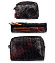 Black Mesh Toiletry Bags