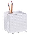 White Punctuate Pencil Cube