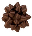 Coffee Satin Bow