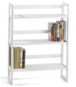 White Stackable Folding Bookshelf