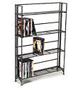 4-Shelf Iron Folding Media Rack