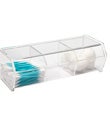 3-Section Acrylic Hinged-Lid Box