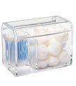 Tall 3-Section Acrylic Hinged-Lid Box