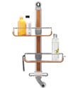 simplehuman&reg; Flip & Fit Bamboo Shower Caddy