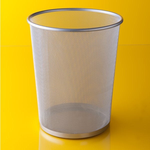 Silver Mesh Wastebasket The Container Store