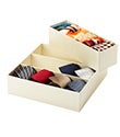 Ivory Silk Drawer Organizers