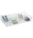 Divided PEVA Underbed Shoe Chest