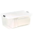 22.75 gal. Clear Tote with Locking Lid