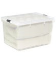 33 gal. Clear Tote with Locking Lid