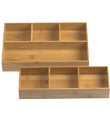 Bamboo Drawer Organizer Trays