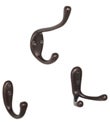 Bronze Wall-Mounted Hooks