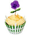 Pretty Pansies Cupcake Kit