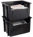 Black Stacking Recycling Bin