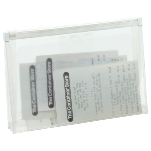 Clear Zippered Envelope The Container Store