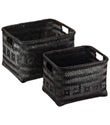 Black Weave Bins