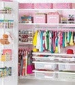 White elfa d&eacute;cor Girl's Reach-In Closet