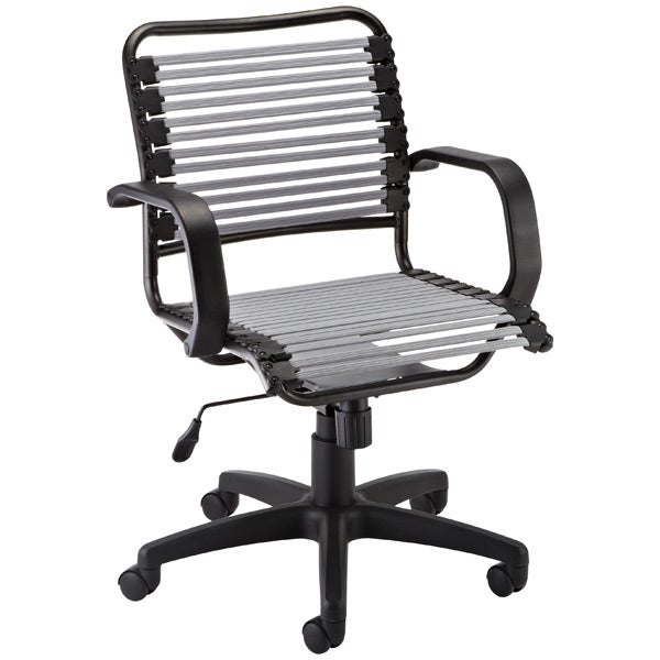 Silver Flat Bungee Office Chair with Arms The Container Store