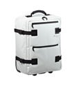 White 20" Tarpaulin Rolling Luggage