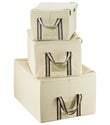 Sand Fabric Storage Boxes