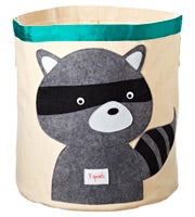 Racoon Canvas Bin