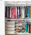 Birch & White elfa d&eacute;cor Reach-In Clothes Closet