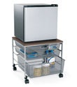 Platinum elfa Mesh Compact Fridge Cart