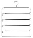 Chrome 4-Tier Swing-Arm Pant Hanger