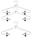 Chrome Add-On Hangers with Clips