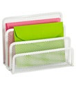 White Mesh Letter Holder