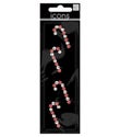 Candy Cane Rhinestone Stickers
