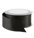 Black Double Satin Wired Ribbon