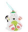 Playful Polar Bear 3-D GIft Tags