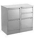 Silver Bisley&reg; File Cabinets