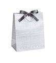 Large Silver Woodgrain Gift Tote