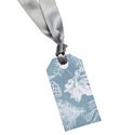 Silver Leaves & Pinecones Gift Tags