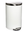 simplehuman&reg; 10.5 gal. Deluxe Semi-Round Step Can