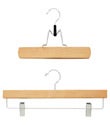 Natural Hardwood Trouser Clamp & Skirt Hanger
