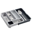 Grey Expandable DrawerStore&trade; Cutlery Tray