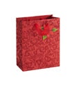 Medium Red Glitter Scrolls Gift Tote