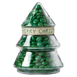 Green Merry Christmas Tree Jar Gift