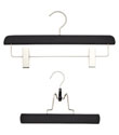 Black Soft Matte Trouser Clamp & Skirt Hanger