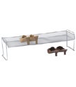 Silver Mesh Stacking Shoe Shelf