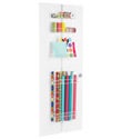White elfa Gift Wrap Door & Wall Rack Solution