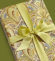 Paisley Metalized Gift Wrap