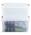 17 gal. Clear Tote with Locking Lid