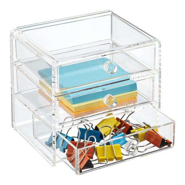 Acrylic 3Drawer Box The Container Store